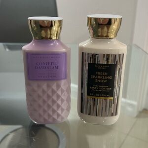 Bundle of 2 Bath and body Works moisturizer lotions 8fl. oz